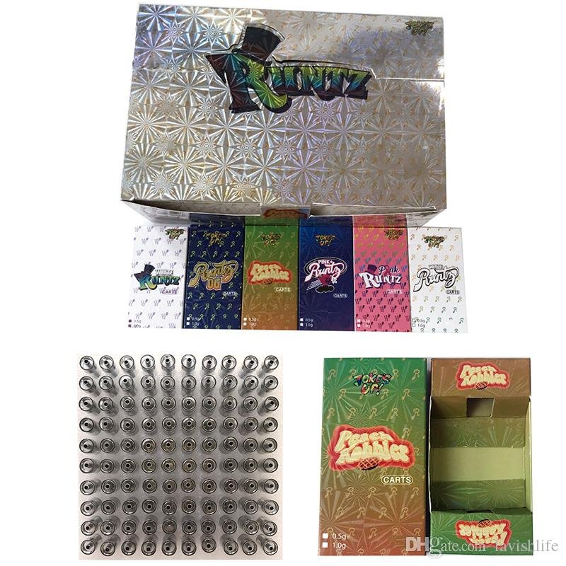 Runtz Vape Cartridges Packaging Carts (Empty)